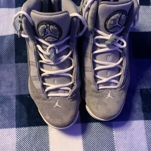 Jordan Kids Gray Suede Jumpman Sneakers